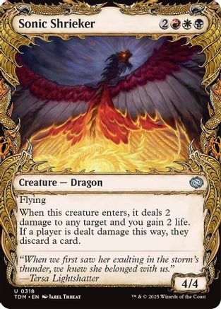 Sonic Shrieker  (TDM-318) - [Tarkir: Dragonstorm]: (Showcase) - Trinity Hobby