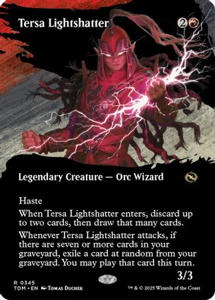 Tersa Lightshatter  [Foil]  (TDM-345) - [Tarkir: Dragonstorm]: (Showcase) (Borderless) - Trinity Hobby