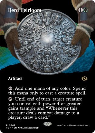 Herd Heirloom  [Foil]  (TDM-347) - [Tarkir: Dragonstorm]: (Showcase) (Borderless) - Trinity Hobby