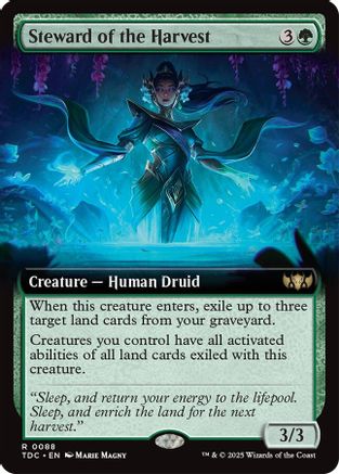 Steward of the Harvest (Extended Art) (TDC-088) - [Commander: Tarkir: Dragonstorm] - Trinity Hobby