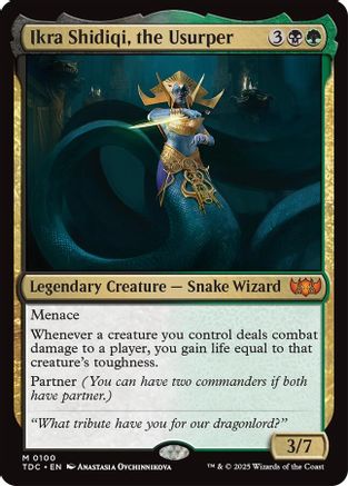 Ikra Shidiqi, the Usurper (TDC-100) - [Commander: Tarkir: Dragonstorm] - Trinity Hobby