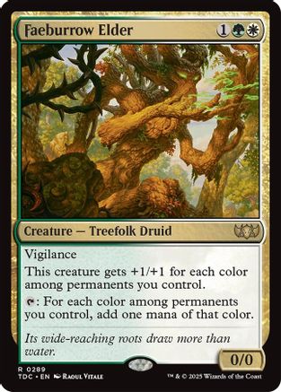 Faeburrow Elder (TDC-289) - [Commander: Tarkir: Dragonstorm] - Trinity Hobby