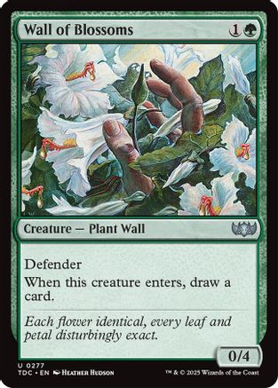 Wall of Blossoms (TDC-277) - [Commander: Tarkir: Dragonstorm] - Trinity Hobby