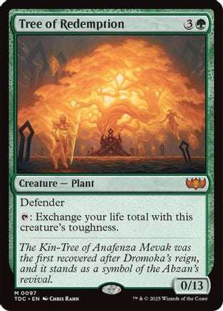 Tree of Redemption (TDC-097) - [Commander: Tarkir: Dragonstorm] - Trinity Hobby