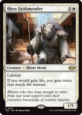 Rhox Faithmender (TDC-128) - [Commander: Tarkir: Dragonstorm] - Trinity Hobby