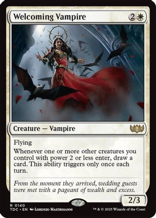 Welcoming Vampire (TDC-140) - [Commander: Tarkir: Dragonstorm] - Trinity Hobby