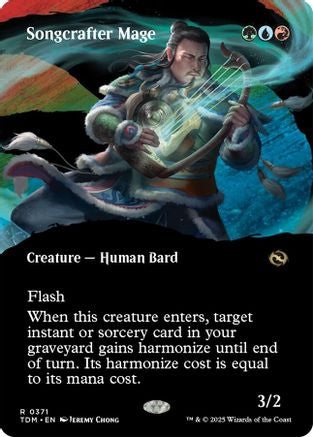 Songcrafter Mage  [Foil]  (TDM-371) - [Tarkir: Dragonstorm]: (Showcase) (Borderless) - Trinity Hobby
