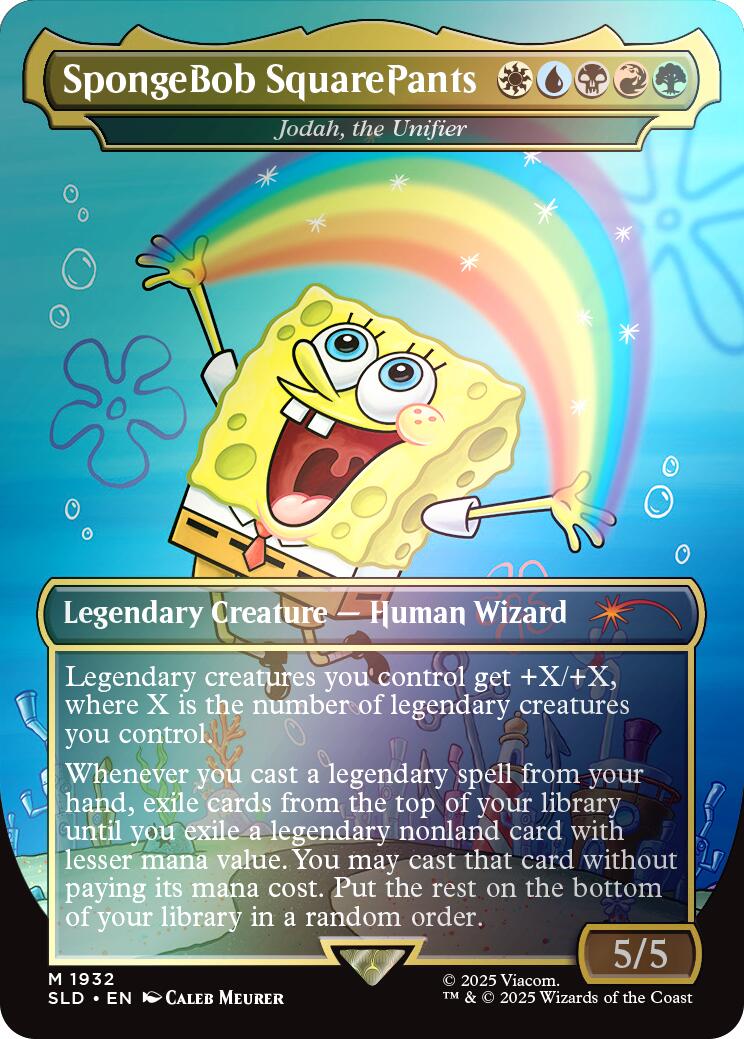 SpongeBob SquarePants - Jodah, the Unifier (Rainbow Foil) [Secret Lair Drop Series] - Trinity Hobby