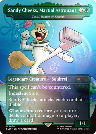 Sandy Cheeks, Martial Astronaut - Toski, Bearer of Secrets (Rainbow Foil) (SLD-1930) - [Secret Lair Drop Series] Foil - Trinity Hobby
