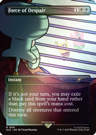 Force of Despair (Rainbow Foil) (SLD-1936) - [Secret Lair Drop Series] Foil - Trinity Hobby