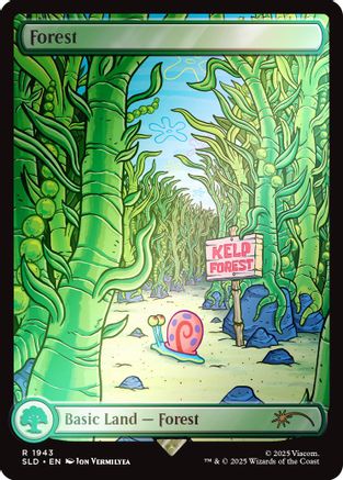 Forest (1943) (Rainbow Foil) (SLD-1943) - [Secret Lair Drop Series] Foil - Trinity Hobby