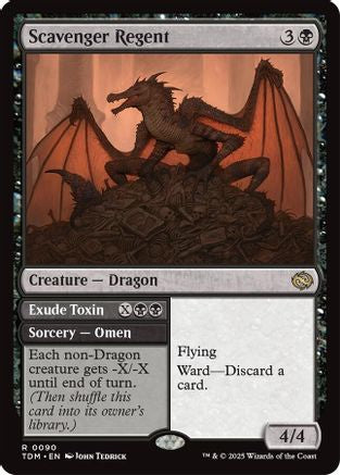Scavenger Regent // Exude Toxin  [Foil]  (TDM-090) - [Tarkir: Dragonstorm] - Trinity Hobby