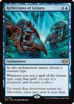 Reflections of Littjara (TDC-164) - [Commander: Tarkir: Dragonstorm] - Trinity Hobby