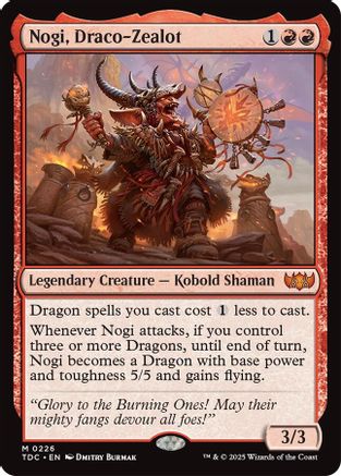Nogi, Draco-Zealot (TDC-226) - [Commander: Tarkir: Dragonstorm] - Trinity Hobby