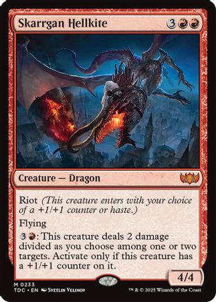 Skarrgan Hellkite (TDC-233) - [Commander: Tarkir: Dragonstorm] - Trinity Hobby