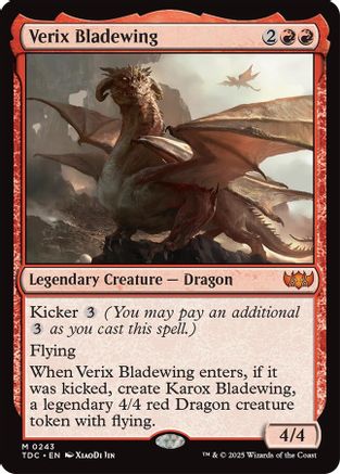 Verix Bladewing (TDC-243) - [Commander: Tarkir: Dragonstorm] - Trinity Hobby
