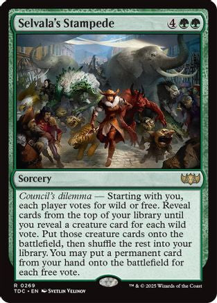 Selvala's Stampede (TDC-269) - [Commander: Tarkir: Dragonstorm] - Trinity Hobby