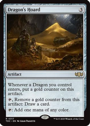 Dragon's Hoard (TDC-317) - [Commander: Tarkir: Dragonstorm] - Trinity Hobby