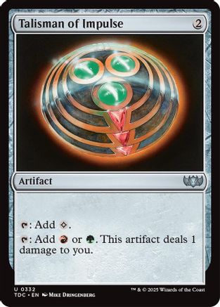 Talisman of Impulse (TDC-332) - [Commander: Tarkir: Dragonstorm] - Trinity Hobby