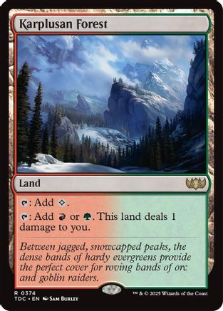Karplusan Forest (TDC-374) - [Commander: Tarkir: Dragonstorm] - Trinity Hobby