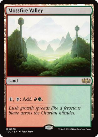 Mossfire Valley (TDC-378) - [Commander: Tarkir: Dragonstorm] - Trinity Hobby