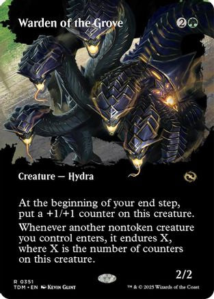 Warden of the Grove  (TDM-351) - [Tarkir: Dragonstorm]: (Showcase) (Borderless) - Trinity Hobby