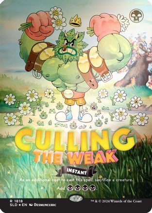 Culling the Weak (Rainbow Foil) (SLD-1818) - [Secret Lair Drop Series] Foil - Trinity Hobby