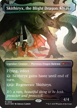 Skithiryx, the Blight Dragon (Rainbow Foil) (SLD-1562) - [Secret Lair Drop Series] Foil - Trinity Hobby