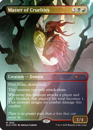 Master of Cruelties (Rainbow Foil) (SLD-1565) - [Secret Lair Drop Series] Foil - Trinity Hobby