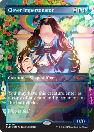 Clever Impersonator (Rainbow Foil) (SLD-1429) - [Secret Lair Drop Series] Foil - Trinity Hobby