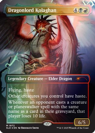 Dragonlord Kolaghan (1972) (Rainbow Foil) (SLD-1972) - [Secret Lair Drop Series] Foil - Trinity Hobby