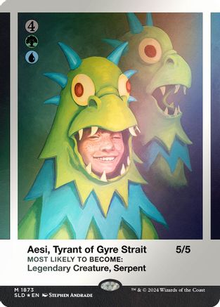 Aesi, Tyrant of Gyre Strait (Rainbow Foil) (SLD-1873) - [Secret Lair Drop Series] Foil - Trinity Hobby