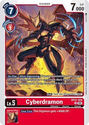Cyberdramon [BT21-024] [World Convergence] - Trinity Hobby