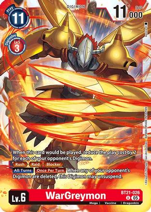 WarGreymon [BT21-026] [World Convergence] - Trinity Hobby