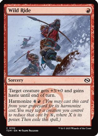 Wild Ride  (TDM-132) - [Tarkir: Dragonstorm] - Trinity Hobby