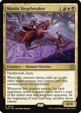 Mardu Siegebreaker  [Foil]  (TDM-206) - [Tarkir: Dragonstorm] - Trinity Hobby