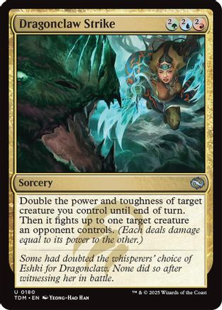 Dragonclaw Strike  [Foil]  (TDM-180) - [Tarkir: Dragonstorm] - Trinity Hobby