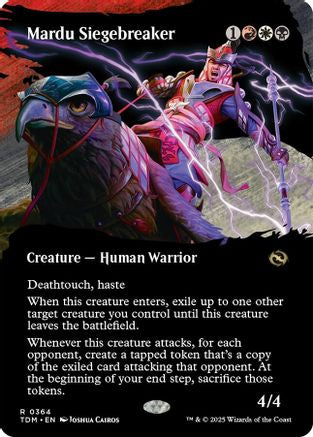 Mardu Siegebreaker  [Foil]  (TDM-364) - [Tarkir: Dragonstorm]: (Showcase) (Borderless) - Trinity Hobby