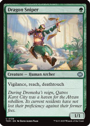 Dragon Sniper  [Foil]  (TDM-139) - [Tarkir: Dragonstorm] - Trinity Hobby