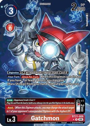 Gatchmon [BT21-009] (Alternate Art) [World Convergence] - Trinity Hobby