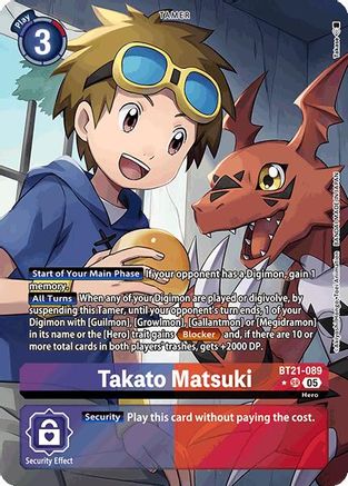 Takato Matsuki [BT21-089] (Alternate Art) [World Convergence] - Trinity Hobby