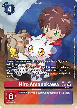 Hiro Amanokawa [BT21-080] (Alternate Art) [World Convergence] - Trinity Hobby