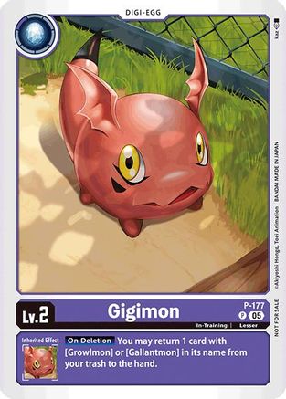 Gigimon [P-177] (Store Tournament 2025 Vol.2 Participation Pack) [Promotional Cards] - Trinity Hobby
