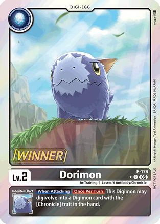 Dorimon [P-176] (Store Tournament 2025 Vol.2 Winner Pack) [Promotional Cards] - Trinity Hobby