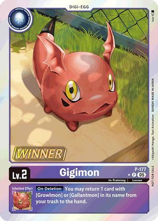 Gigimon [P-177] (Store Tournament 2025 Vol.2 Winner Pack) [Promotional Cards] - Trinity Hobby