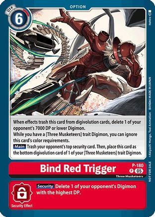 Bind Red Trigger [P-180] (Store Tournament 2025 Vol.2 Participation Pack) [Promotional Cards] - Trinity Hobby
