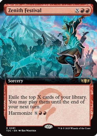 Zenith Festival (Extended Art) (TDC-081) - [Commander: Tarkir: Dragonstorm] - Trinity Hobby