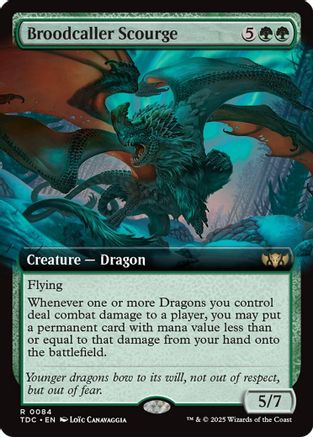 Broodcaller Scourge (Extended Art) (TDC-084) - [Commander: Tarkir: Dragonstorm] - Trinity Hobby