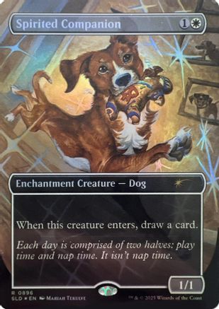 Spirited Companion (0896) (Rainbow Foil) (SLD-896) - [Secret Lair Drop Series] Foil - Trinity Hobby