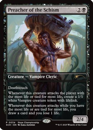 Preacher of the Schism (GAME-034) - [Game Day & Store Championship Promos] - Trinity Hobby